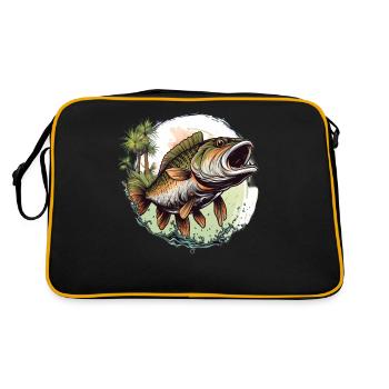 Poisson bar - Sac Retro - noir/or - Dos