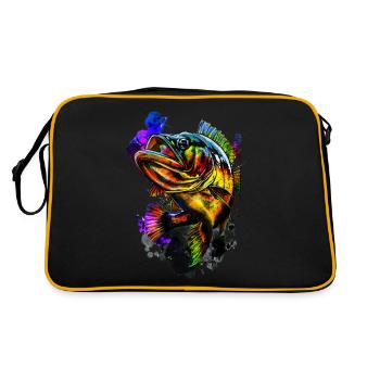Poisson bar - Sac Retro - noir/or - Dos