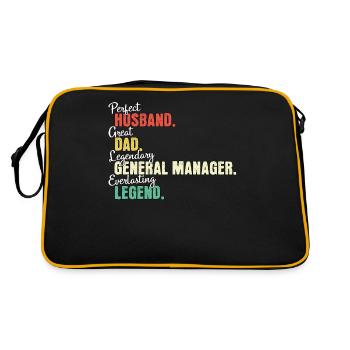 General Manager Dad - Retro Bag - black/gold - Back