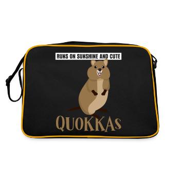 Quokkas Sunshine Quokka - Sac Retro - noir/or - Dos