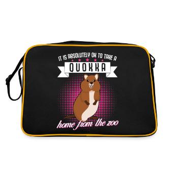Quokka - Sac Retro - noir/or - Dos