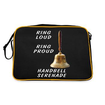 HANDBELL RING LOUD RING PROUD - Retro Bag - black/gold - Back