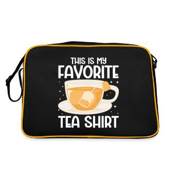Buveur de thé Thé - Sac Retro - noir/or - Dos