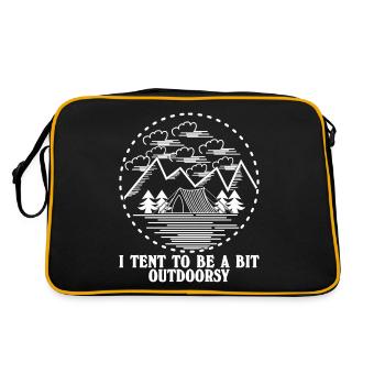 Tents Outdoor Tent Camping - Retro Tasche - Schwarz/Gold - Hinten
