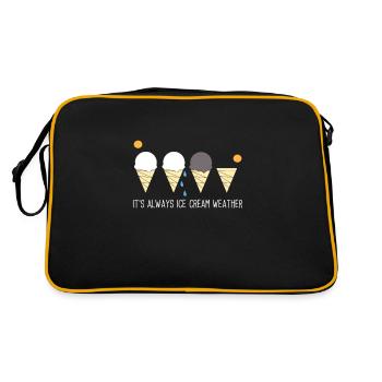 Crème glacée Crème glacée Crème glacée Cadeau d’été - Sac Retro - noir/or - Dos