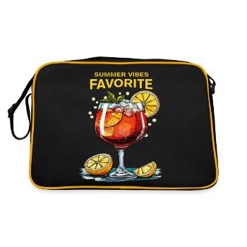 BOISSON SPRITZ SUMMER VIBES FAVORI - Sac Retro - noir/or - Dos