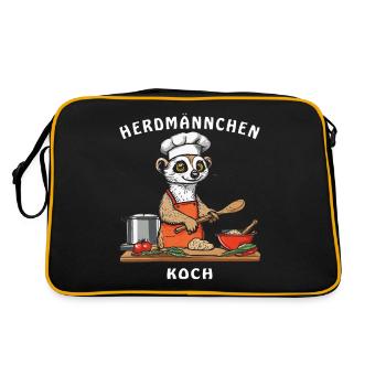 HERDMÄNNCHEN KOCH - Retro Bag - black/gold - Back