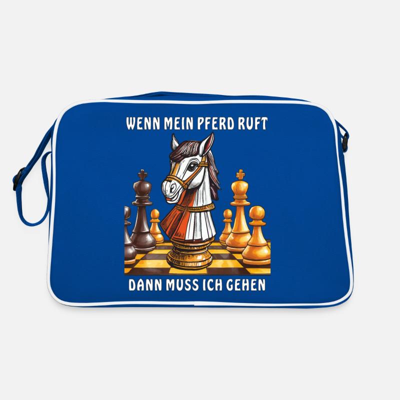 CHESS, MY HORSE IS CALLING Retro Bag