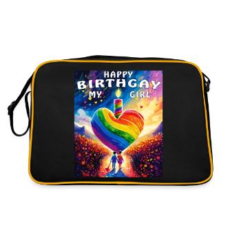 COEUR NAISSANCE HEUREUSEGAY MA FILLE - Sac Retro - noir/or - Dos