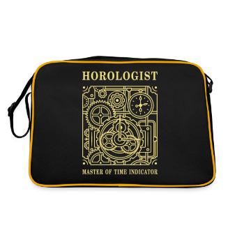 MAÎTRE DE L’HOROGISTE DE L’INDICATEUR DE TEMPS - Sac Retro - noir/or - Dos