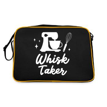 Baker Bakery Bakery Baking Gift - Retro Bag - black/gold - Back