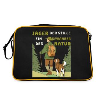 HUNTER KEEPER OF NATURE - Retro Bag - black/gold - Back