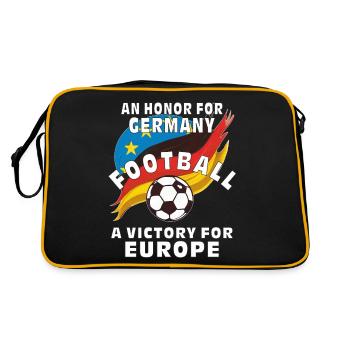 LE FOOTBALL EST UN HONNEUR POUR L’ALLEMAGNE - Sac Retro - noir/or - Dos