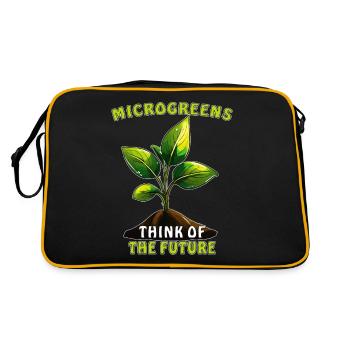 PLANTEZ DES MICRO-POUSSES PENSEZ À L’AVENIR - Sac Retro - noir/or - Dos