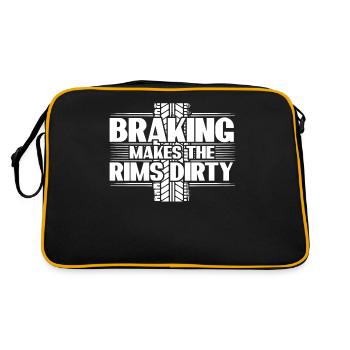 Cars Traffic Commuting Driver Rush Hour - Retro Bag - black/gold - Back