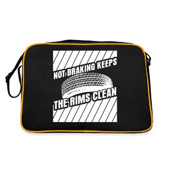 Traffic Rush Hour Driver Commuting Car - Retro Bag - black/gold - Back