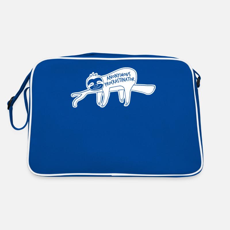 Sloth Procrastinating Procrastinators Retro Tasche