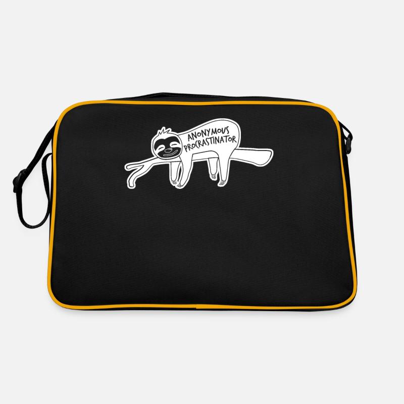Paresseux Procrastiner Procrastinateurs Sac Retro