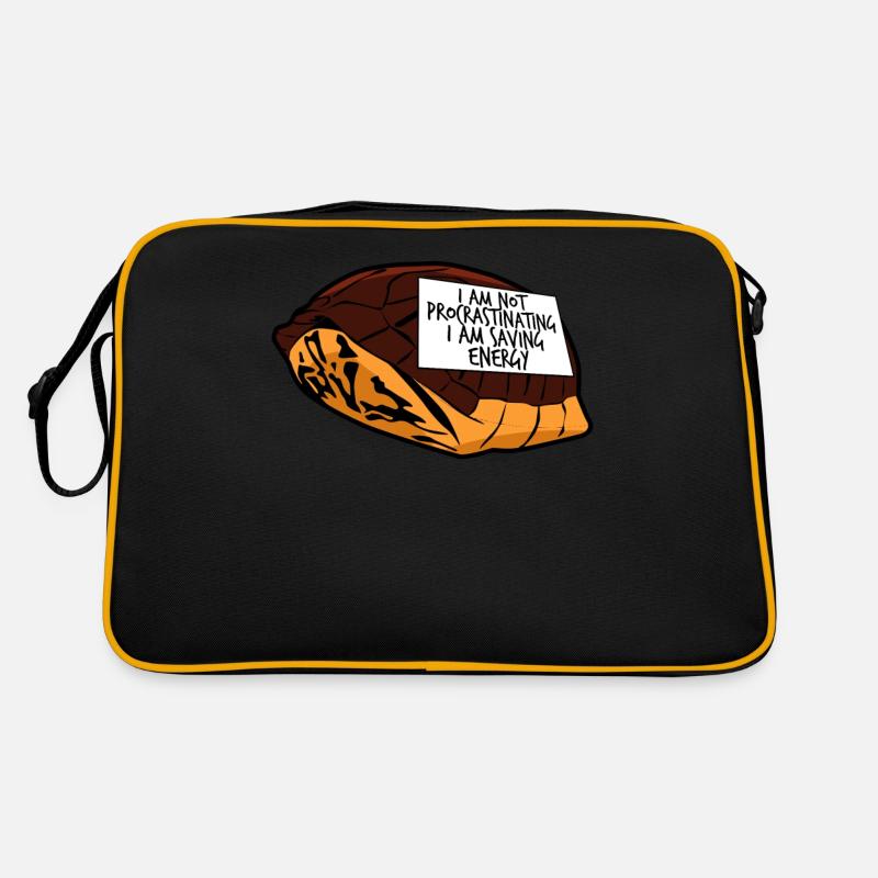 Procrastinating Turtle Procrastinators Retro Tasche