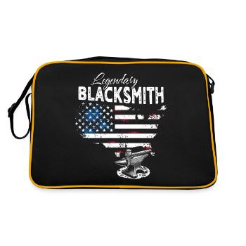 Blacksmith - Retro Bag - black/gold - Back