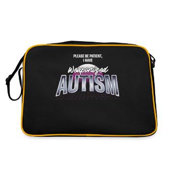 Journée de sensibilisation à l’autisme Cadeau autiste - Sac Retro - noir/or - Dos