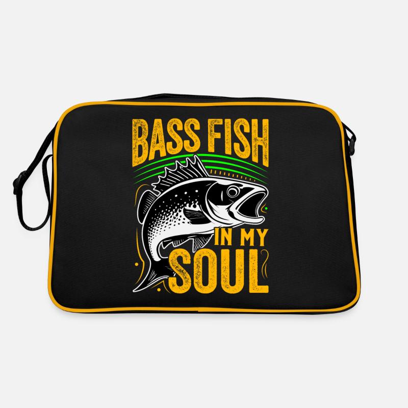 Barschfisch in meiner Seele Retro Tasche