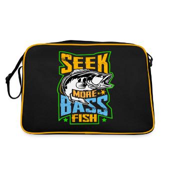 Suchen Sie mehr Barschfische - Retro Tasche - Schwarz/Gold - Hinten