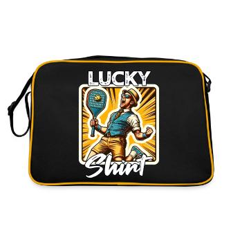 Pickleball Player - Retro Bag - black/gold - Back