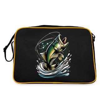 Poisson bar - Sac Retro - noir/or - Dos