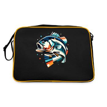 Poisson bar - Sac Retro - noir/or - Dos
