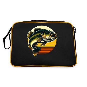 Poisson bar - Sac Retro - noir/or - Dos