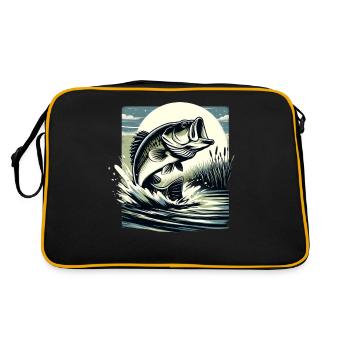 Poisson bar - Sac Retro - noir/or - Dos