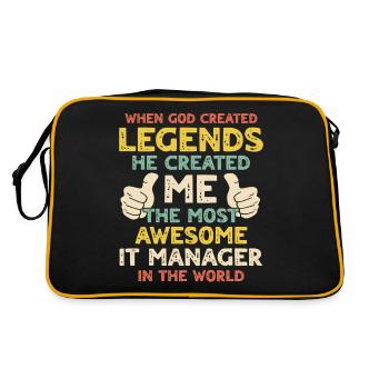 IT Manager - Retro Bag - black/gold - Back