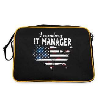 IT Manager - Retro Bag - black/gold - Back
