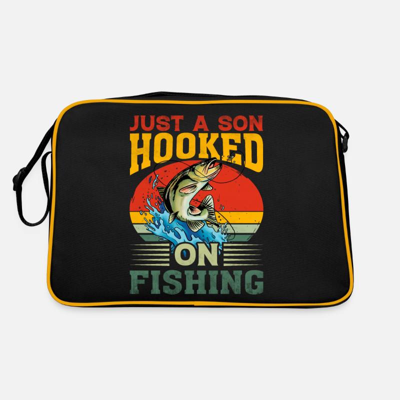 Just a Son hooked on Fishing Retro Bag