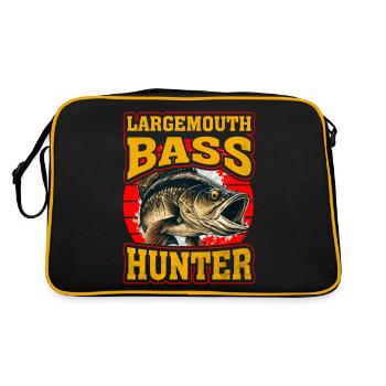 Chasseur d’achigan à grande bouche - Sac Retro - noir/or - Dos