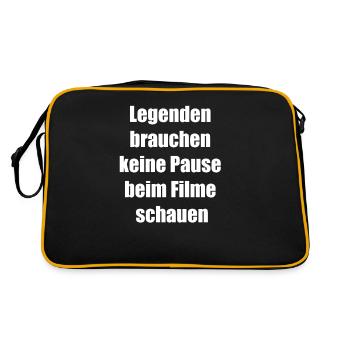 Cadeau de binge-watching - Sac Retro - noir/or - Dos