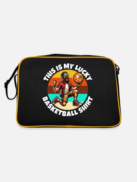 Basket-ball - Sac Retro - noir/or - Dos
