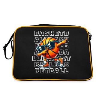 Basketball - Retro Bag - black/gold - Back