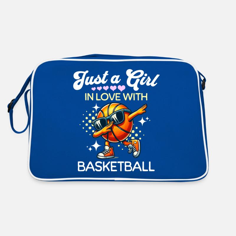 Basketball Mädchen Retro Tasche