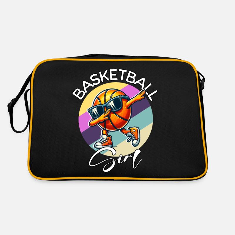 Fille de basket-ball Sac Retro