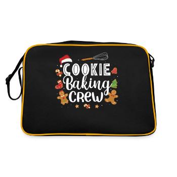 Baker Bakery Bakery Baking Gift - Retro Bag - black/gold - Back