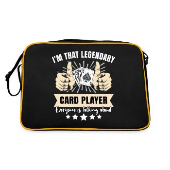 Joueur de cartes légendaire - Sac Retro - noir/or - Dos