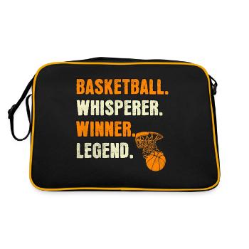 Basketball Whisperer Basketball Legend - Retro Bag - black/gold - Back