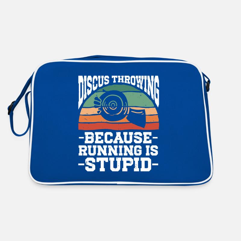 Diskuswerfer Leichtathletik Diskuswerfen Retro Tasche