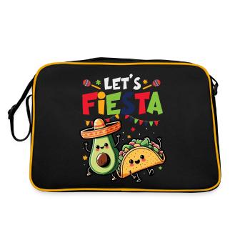 Avocat Guacamole Vegan Cadeau - Sac Retro - noir/or - Dos