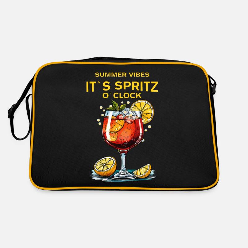 GETRÄNK IT`S SPRITZ O`CLOCK Retro Tasche