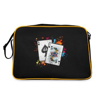 Blackjack Blackjack Card Game Casino Gift - Retro Bag - black/gold - Back
