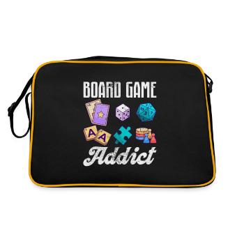 Brettspiel - Retro Tasche - Schwarz/Gold - Hinten