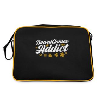 Brettspiel - Retro Tasche - Schwarz/Gold - Hinten